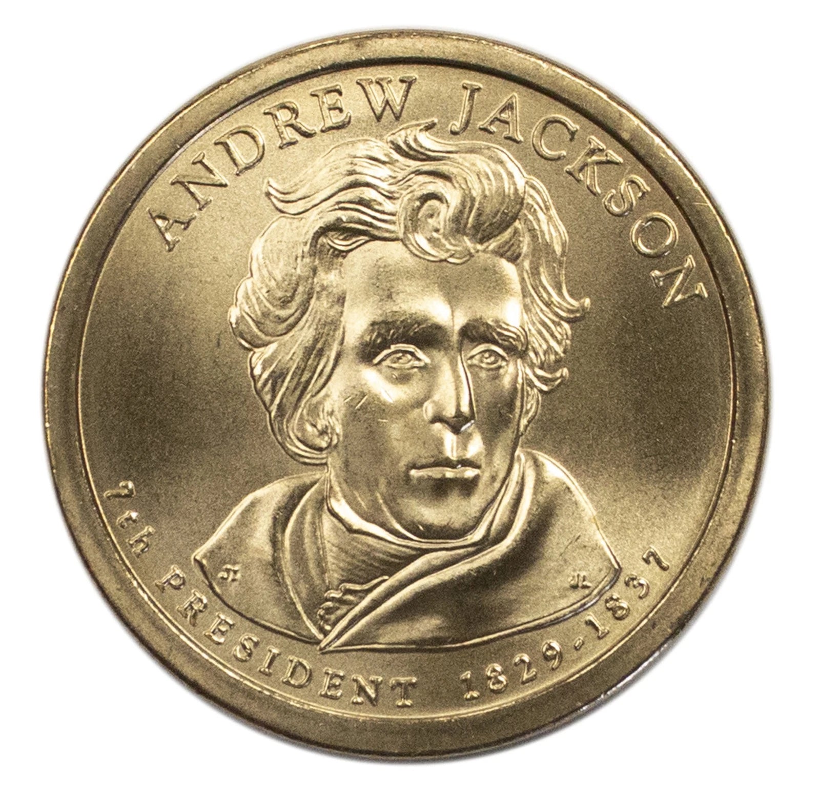 2008 -D Andrew Jackson Presidential Dollar Mint Roll BU 25 US Coin-2