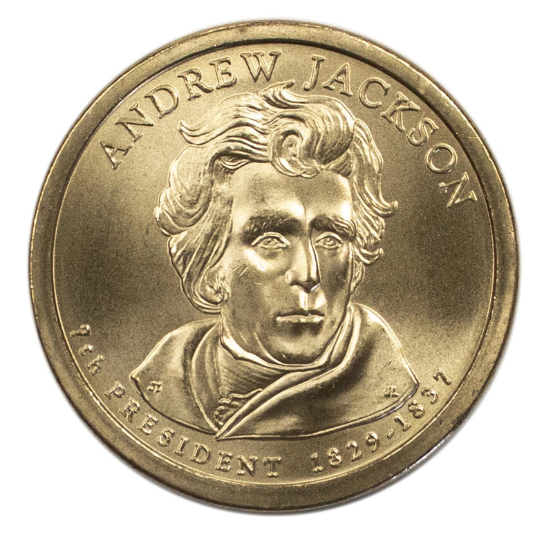 2008 -D Andrew Jackson Presidential Dollar Mint Roll BU 25 US Coin-2
