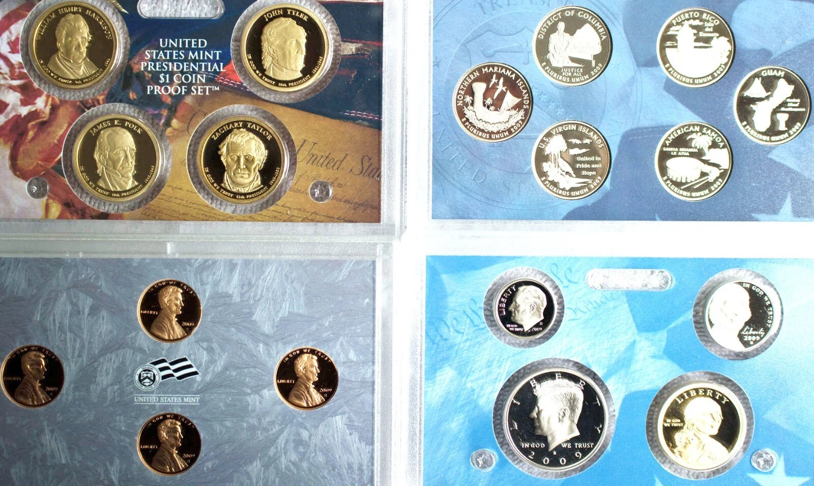 2009 Proof and Uncirculated Annual US Mint Coin Sets PDS 54 Coins-2