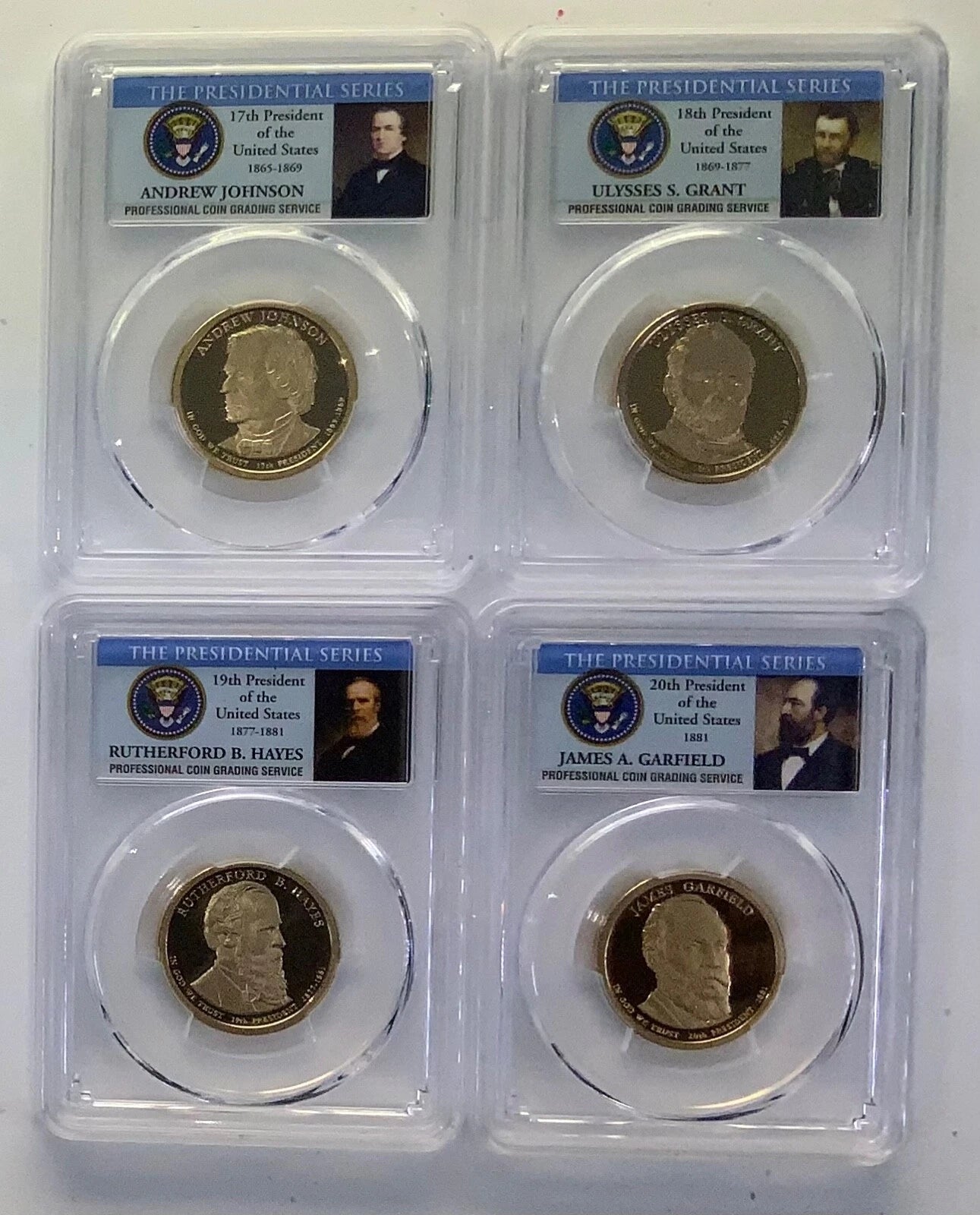 2010, 2011 & 2012 S Presidential $1 PCGS 69 DCAM 12 Coin Dollar Set wLincoln-2