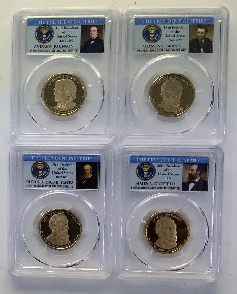 2010, 2011 & 2012 S Presidential $1 PCGS 69 DCAM 12 Coin Dollar Set wLincoln-2