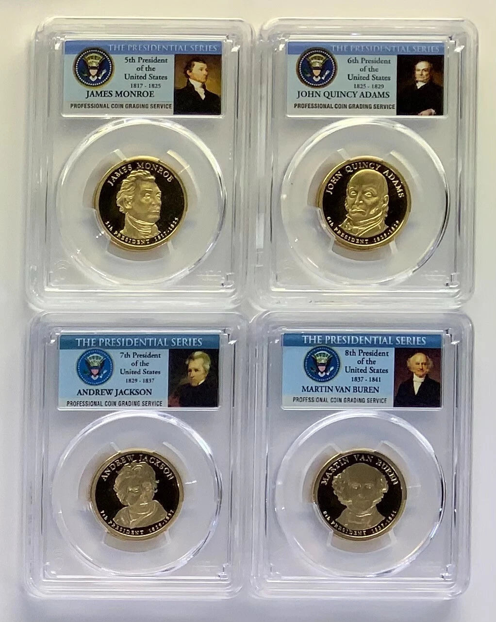 2007 - 2011 S First 20 Presidential $1 PCGS 70 Proof Dollar Set incl Lincoln-2