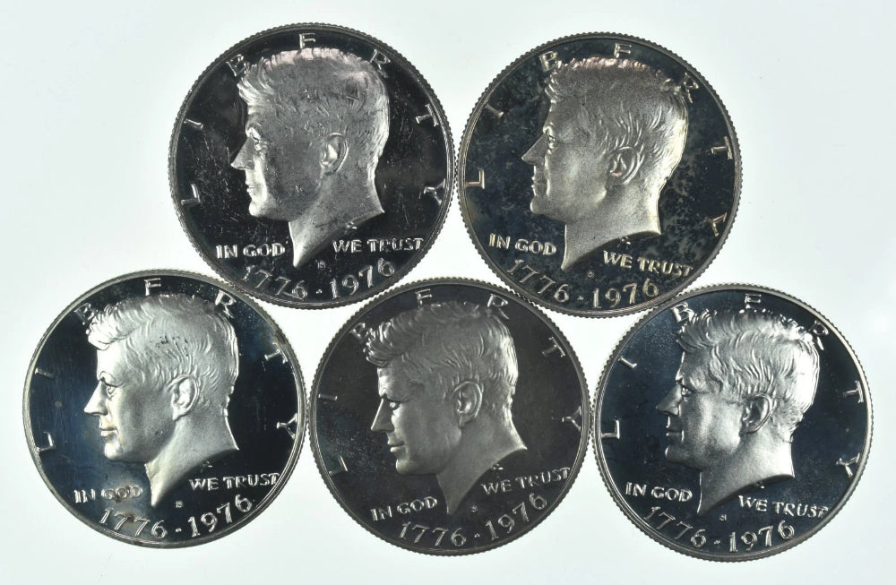 Moneda de medio dólar Kennedy de 1976-S, CLAD, a prueba-3