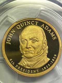 2008-S John Quincy Adams One Dollar PCGS- PR 69 D CAM.-2