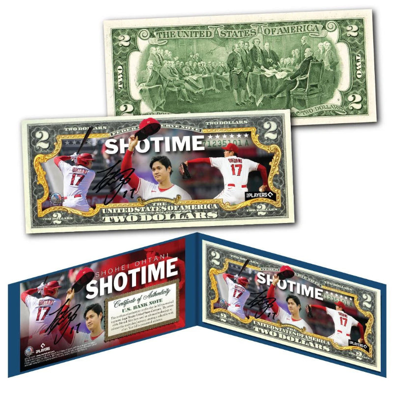 SHOHEI OHTANI * Shotime * Officially Licensed Genuine Legal Tender U.S. $2 Bill-1