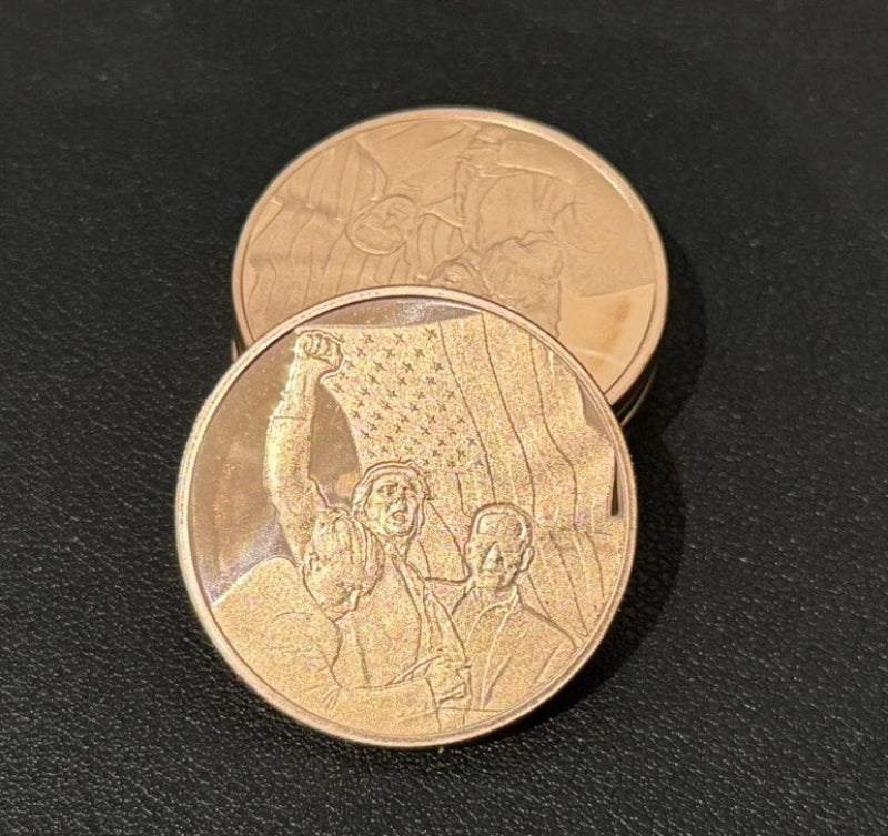 LOT OF 20 X 1 OZ Trump Fight! Fight ! Assassination .999 FINE COPPER ROUND
