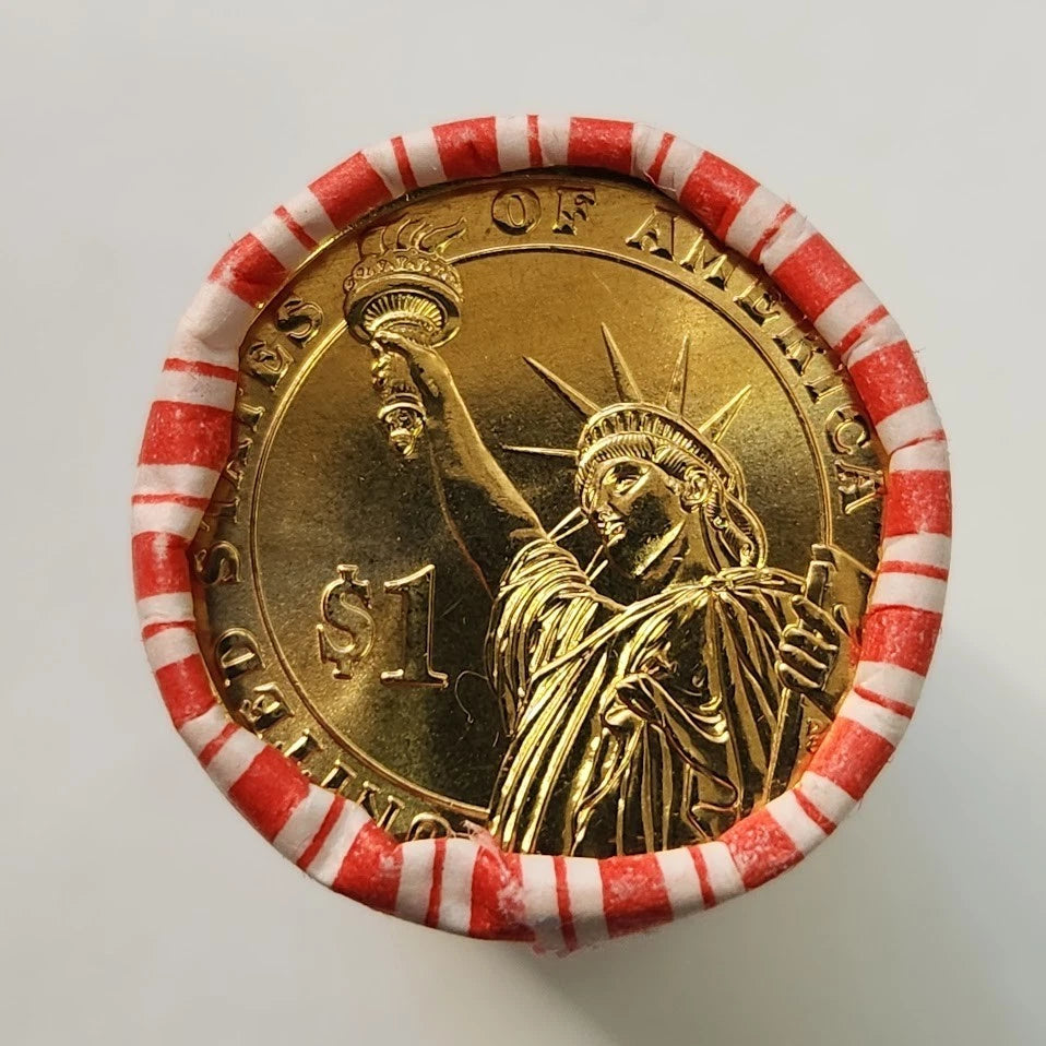 011 Andrew Johnson US Presidential Dollar Coin Sealed Roll $25-2