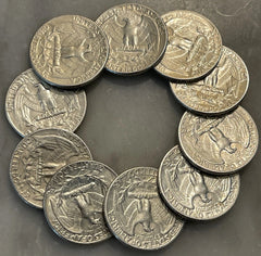 [Lot of 10] - 1964 Washington Quarter - ALL 1964 - 90% Silver Choose # of Lots!-2