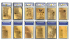 STAR TREK 1995-'97 Genuine 23KT Gold Cards Graded Gem-Mint 10 COMPLETE SET OF 6-2