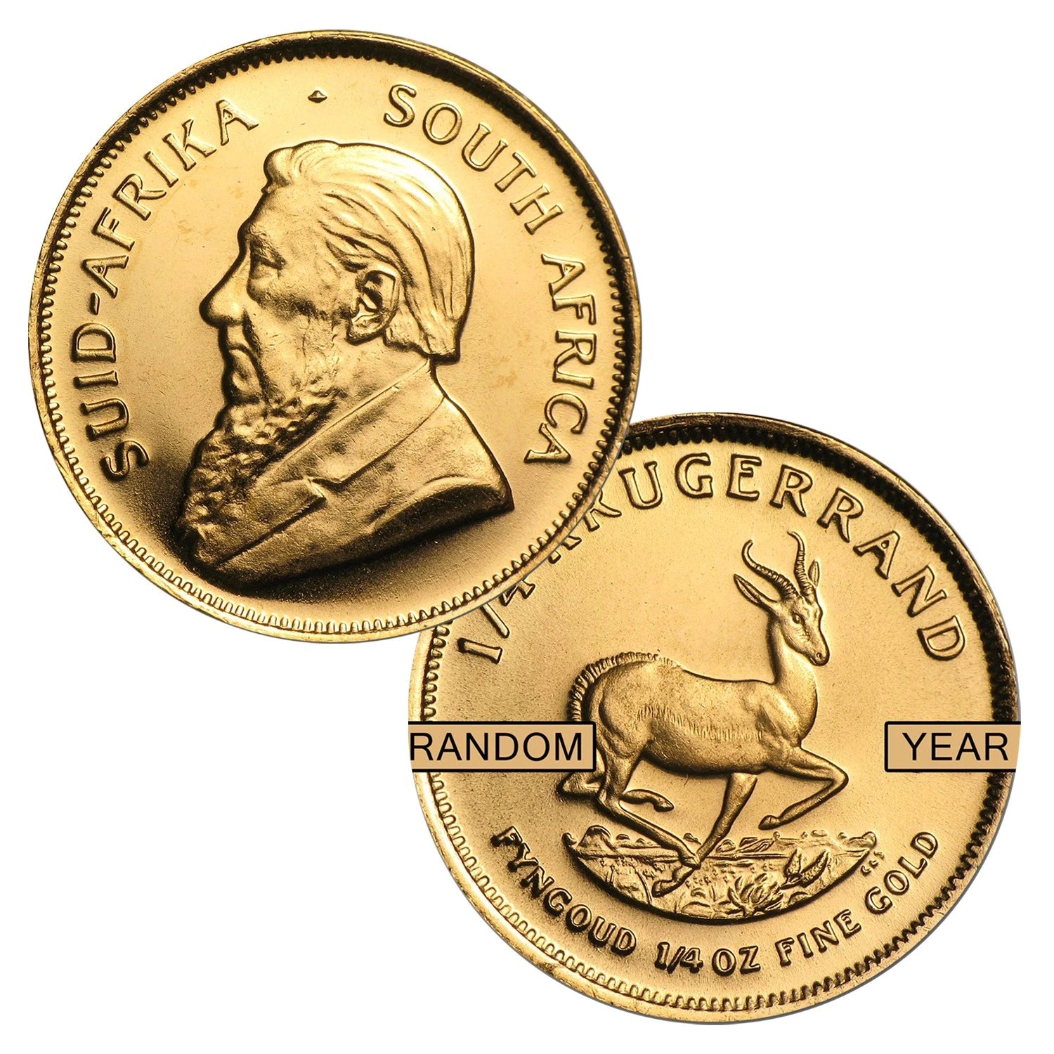 1/2 oz South African Gold Krugerrand Coin, Random Year Fine Gold Bullion, Precious Metal Investment Collectible-3