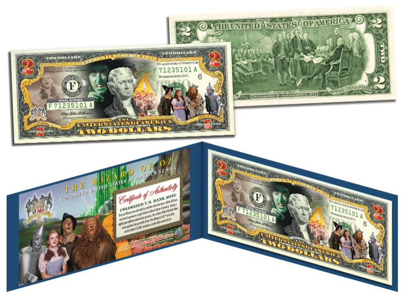 WIZARD OF OZ Legal Tender U.S. $2 Bill *OFFICIALLY LICENSED* *MUST SEE*-1