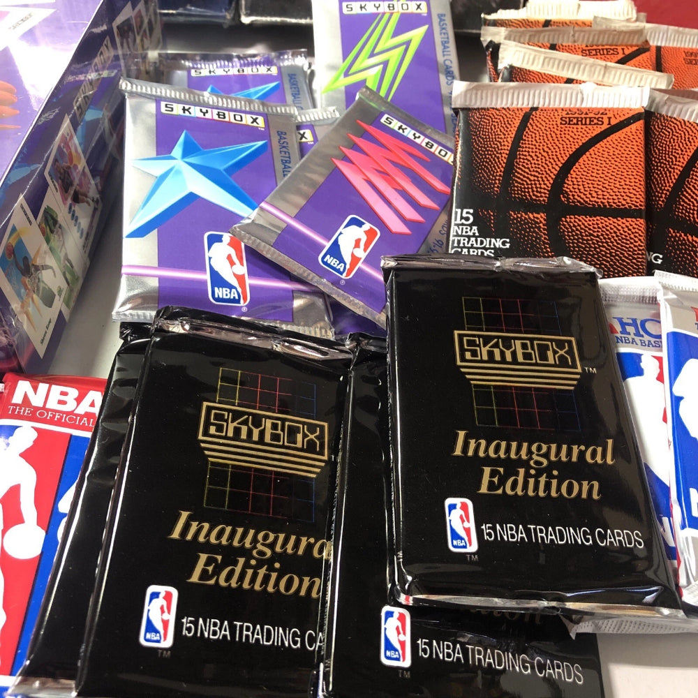 Bulk Lot of 55 Unopened Old Vintage NBA Basketball Cards in Sealed Packs NEW-4