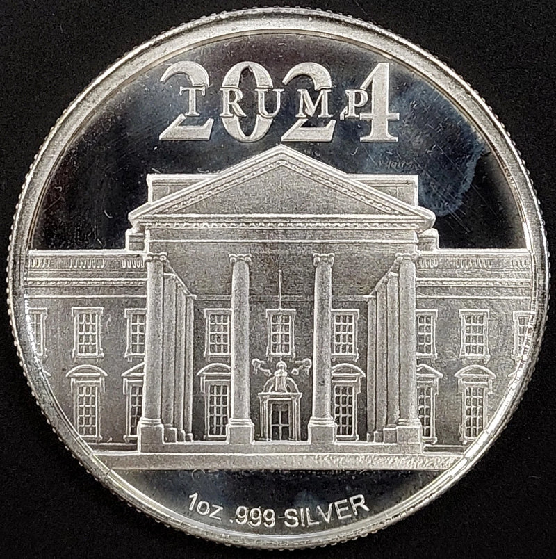 2024 President Donald J. Trump, 4 More Years, 1 Troy Oz .999 Fine Silver round!-2