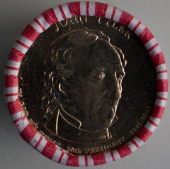 2009 P John Tyler Uncirculated One Dollar 25 Golden Coin Roll $1-2