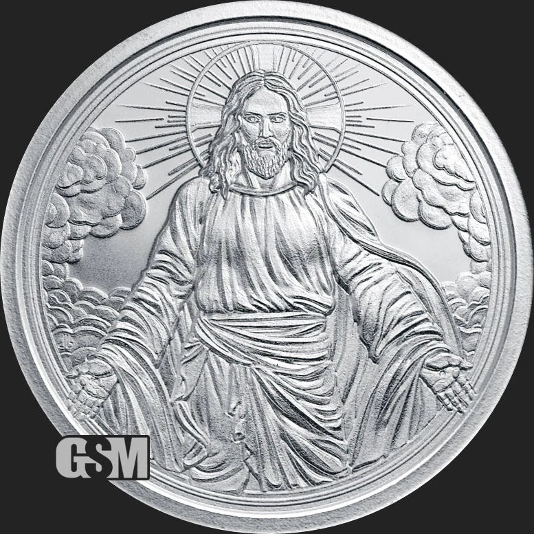 2024 CHRIST IS COMING BU New 1oz .999 Fine Silver Round GSM IN A CAPSULE-2