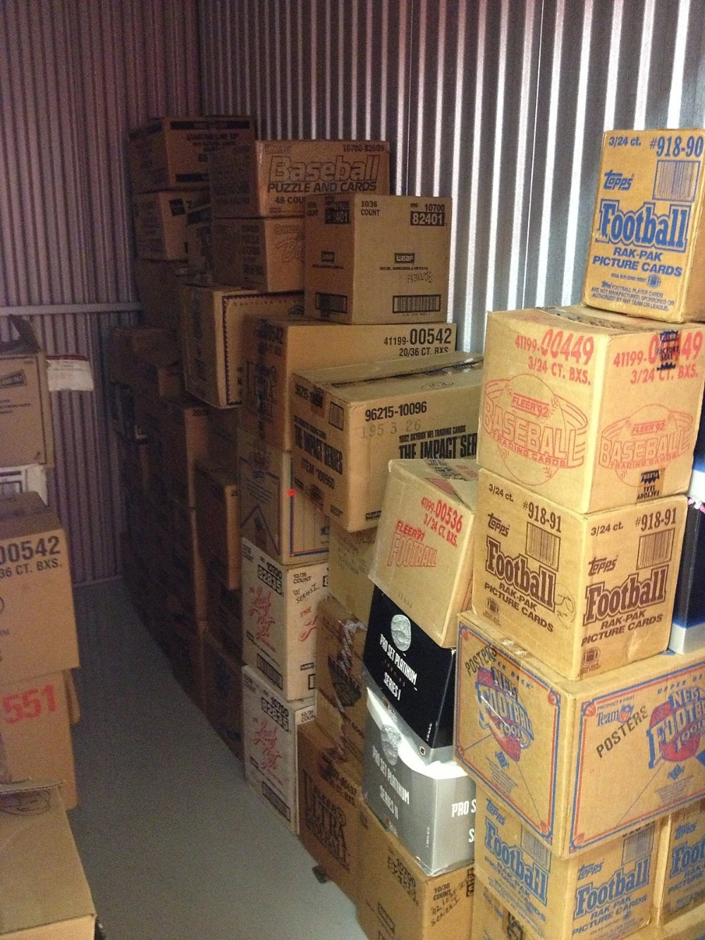 LOTE DE 500 TARJETAS DE BÉISBOL ANTIGUAS SIN ABRIR EN PAQUETES SIN ABRIR -3