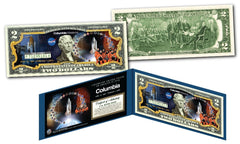 Space Shuttle COLUMBIA Missions Genuine Legal Tender U.S. $2 Bill NASA-1