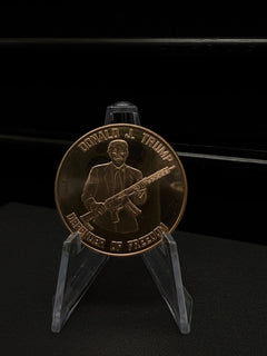 Tube Of 20-1 Oz Copper Round Trump Defender Of Rights-2