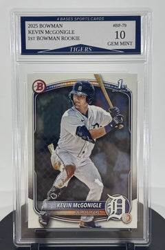 2025 Bowman Kevin McGonigle Tigers 1st Bowman Rookie Card #BP-79 Gem Mint 10-1