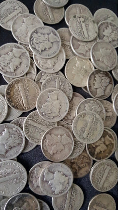 (3) DIFFERENT 90% Silver Mercury Dimes from Old Estate hoard ✯ 1916-1945 ✯-3