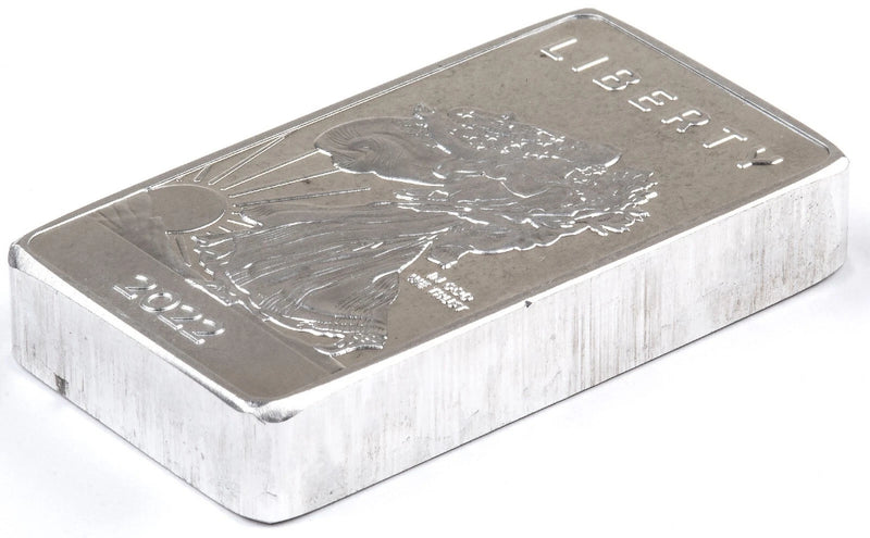 1 TROY OUNCE/OZ .999 Pure Aluminum (Al) Metal Walking Liberty Bar - Eagle-2