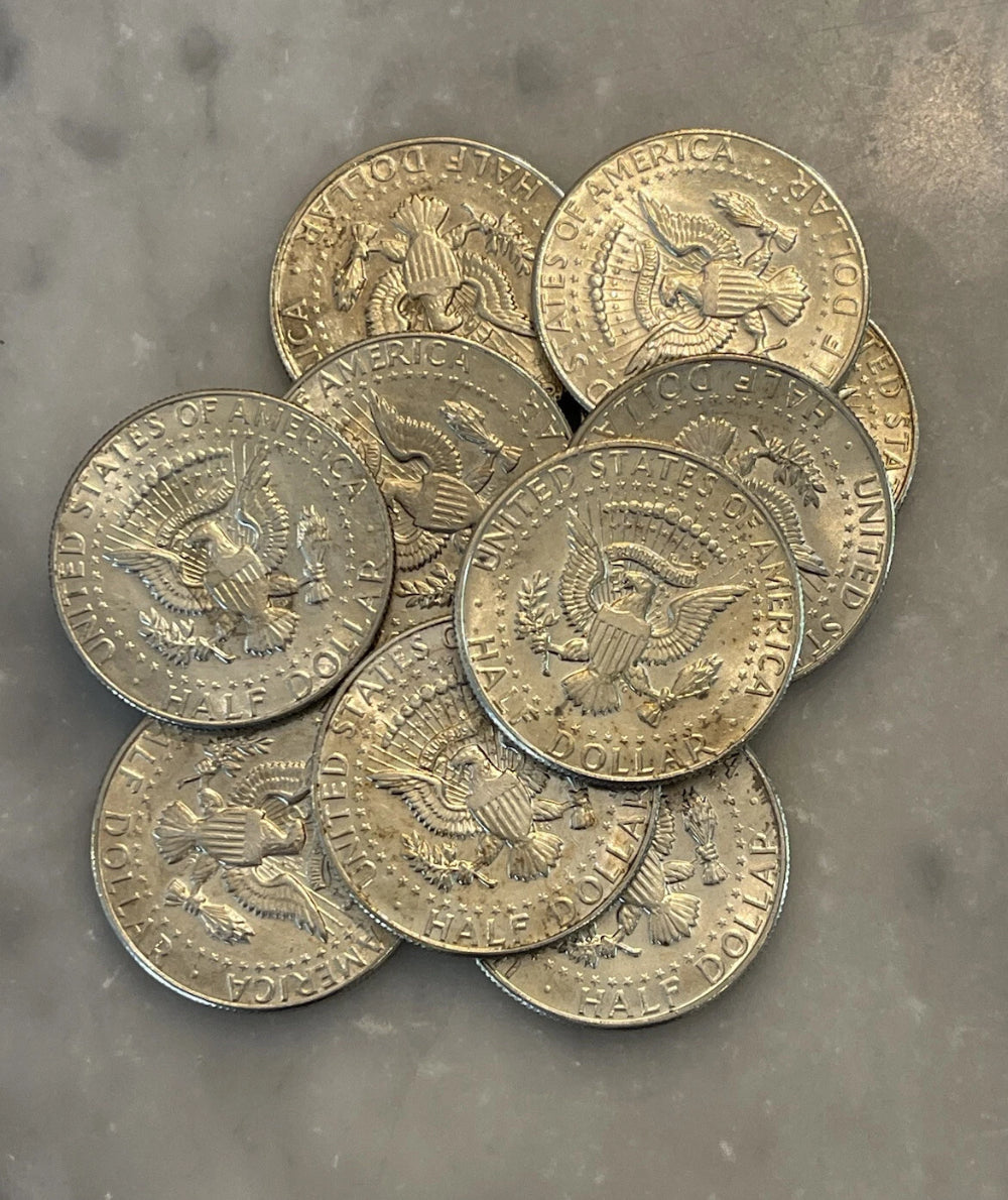 [Lot of 10] 65-70 - 40% Silver Kennedy Half Dollar Circulated - Choose Quantity!