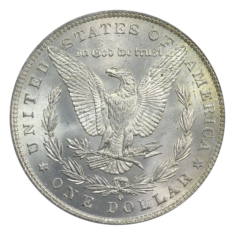 1878-1904年摩根銀元，PCGS評級MS65，隨機日期