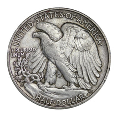 USA 90% Silver Walking Liberty Half Dollar 1916-1947 Coin Random Date Average-3