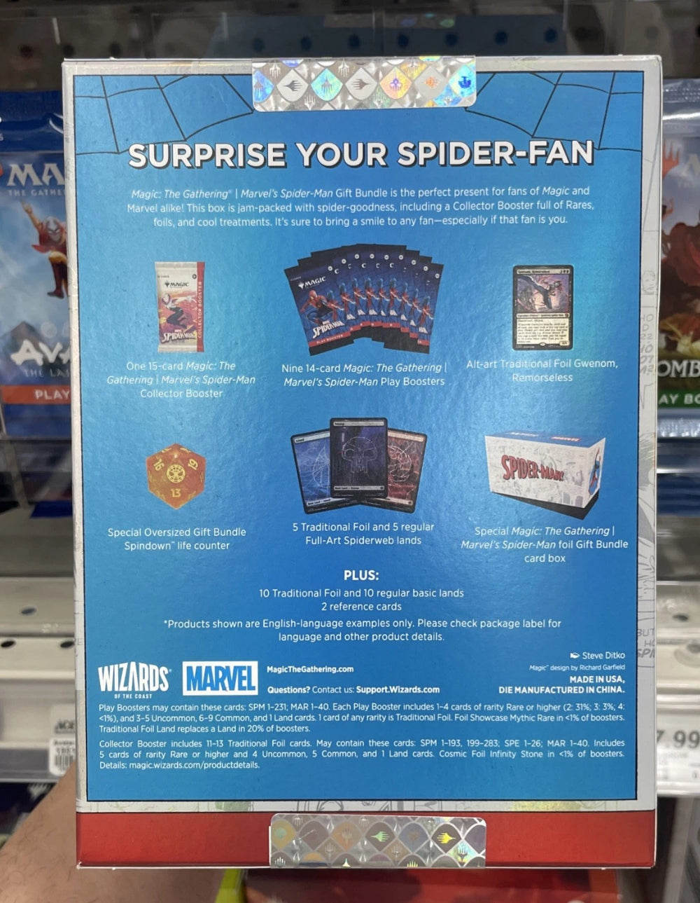 Magic: The Gathering Marvel’s Spider-Man Gift Bundle SPM English Edition, MTG TCG Booster Gift Set, Collector Booster Bundle, Collectible Trading Cards for Deck Building, Pack Opening, Card Collection and Collector Gift-2