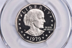 1979-S Susan B Anthony Dollar Tipo 1 PR70 DCAM PCGS Azul Lbl-2
