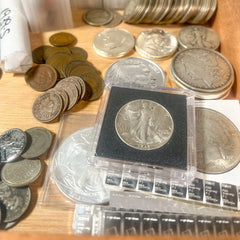Vintage Cigar Box Mixed U.S. Coin Lot | LIQUIDATION | 90% Silver | Wheat Penny-2