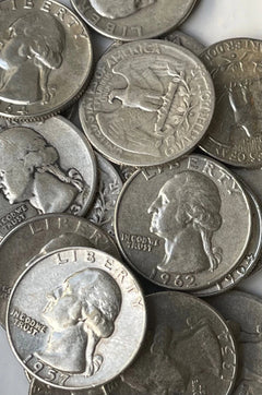 [Lote de 20 Monedas] 1/2 Rollo - Cuarto de Washington - 90% Plata - ¡Elige cuántas!-2