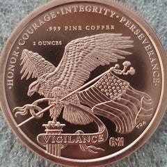 Large Donald Trump 2020 2 oz .999 Copper coin 45th President commemorative MAGA-2