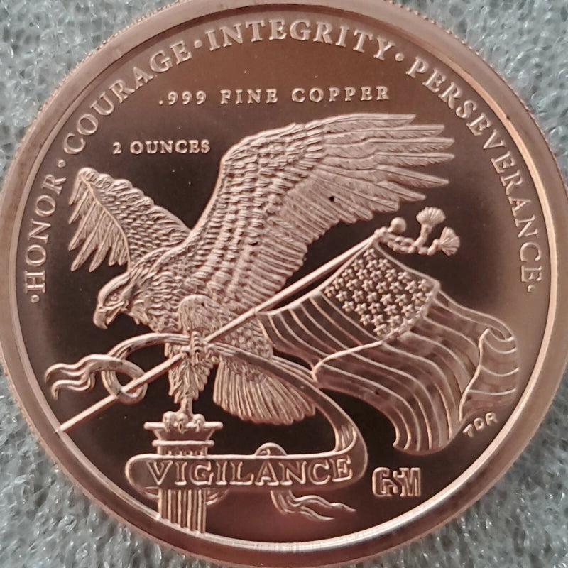 Large Donald Trump 2020 2 oz .999 Copper coin 45th President commemorative MAGA