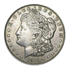 1921年 - 90%含銀量摩根銀元 特級品相-2
