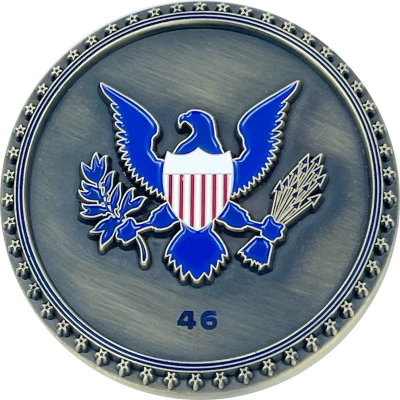 BL12-001 Presidential Task Force Joe Biden 46 Challenge Coin-2