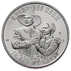 Juego de 2 monedas de 25 centavos de dólar Mayflower Compact P&D del Semiquincentenario de 2026-2