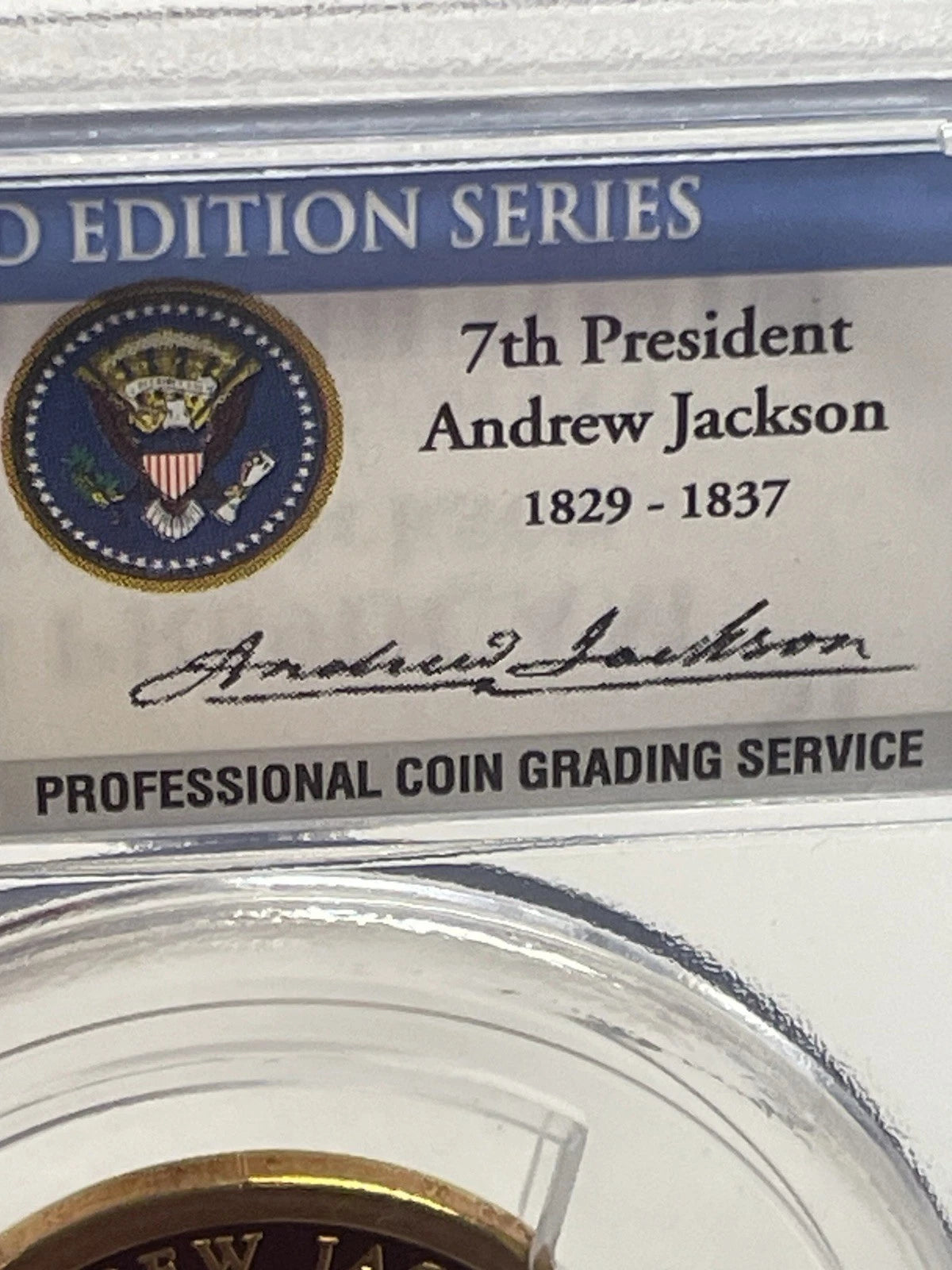 2008-S Andrew Jackson One Dollar PCGS- PR 69 D CAM.-2