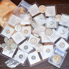 Lote de monedas antiguas mixtas | Liquidación | Monedas de plata estadounidenses al 90 % | Centavo de trigo-2