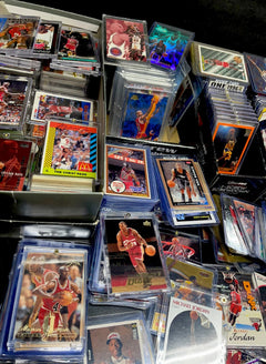 Sports Cards Basketball Football Baseball Storage Estate Find Lot & JORDAN Bulk-3