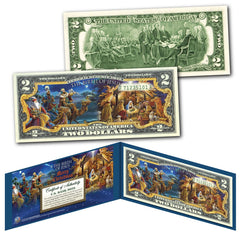 NACIMIENTO DE JESÚS Natividad de los Reyes Magos Billete de 2 dólares estadounidenses de curso legal genuino -1