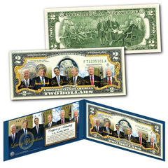 LIVING PRESIDENTS 2021 with JOE BIDEN & TRUMP Genuine Legal Tender U.S. $2 Bill-2