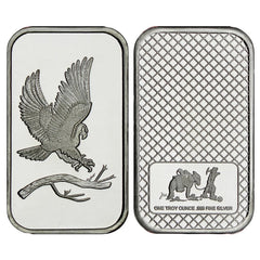 1 Ounce Silvertowne Mint .999 Silver Eagle Bar-2