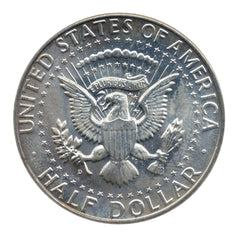 Moneda de medio dólar JFK de 1964, 90 % plata, en circulación (promedio)-2