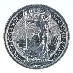 2026 Great Britain 50 Pence Silver Britannia 1/4 Oz 0.25 Oz Silver-3