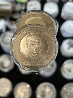 New 1oz .999 Fine Silver Round Trump Mugshot Wanted For A Second Term Capsule-3