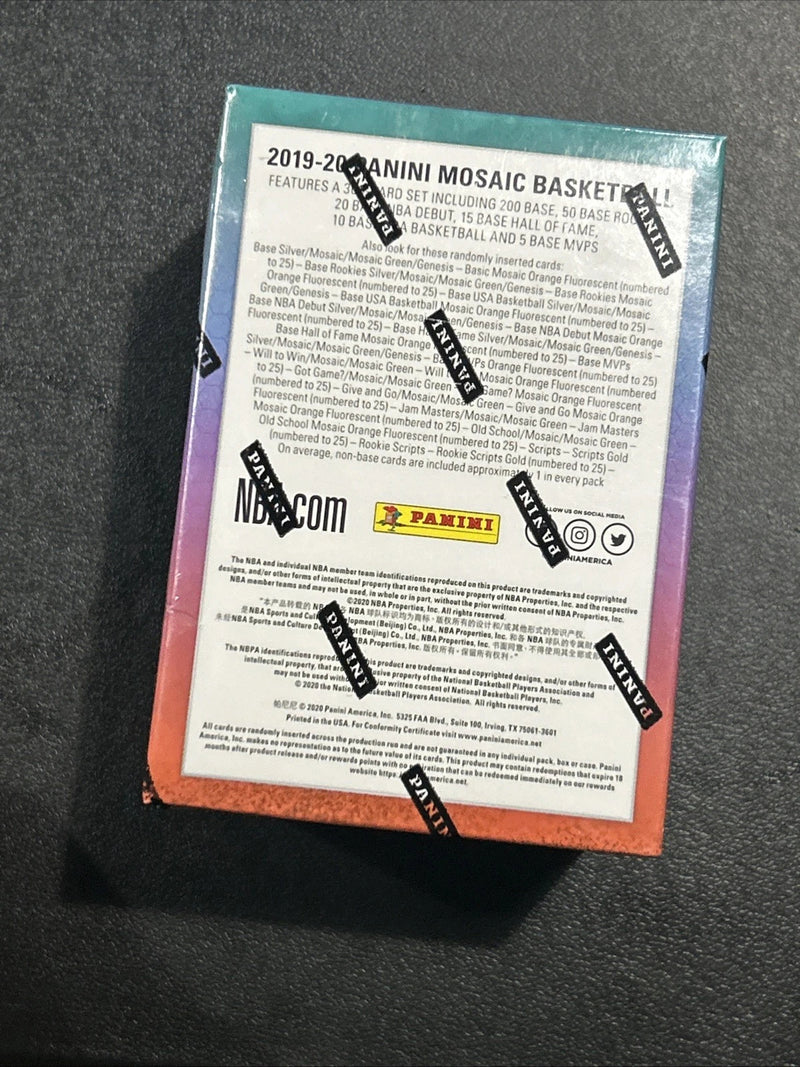 Mosaic Basketball Cards 2019-20 Panini Blaster Box, 32 Cards, 8 Sealed Packs, 4 Cards Per Pack, Prizms And Rookie Cards Possible-3