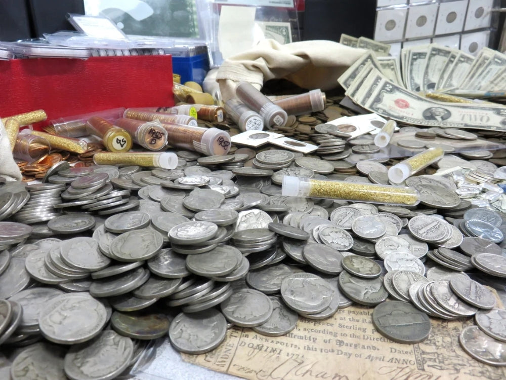 ✯ 35+ ITEM Old U.S. Estate Coin Hoard - Gold / Rare Silver / Currency + BONUS!-12