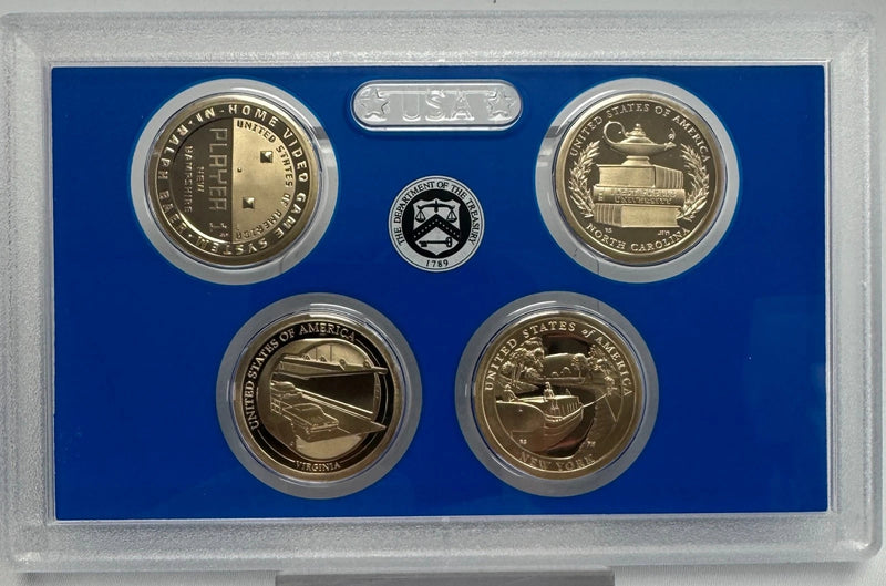 2021 American Innovation $1 Proof 4 Coin Set with Box and COA NH NC VA NY-2