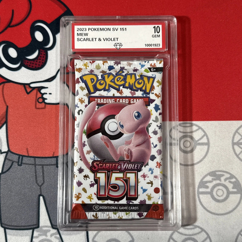 Graded 10 2023 Pokemon 151 Booster Pack Mew SV Promo NEW SEALED AUTHENTICATED-1